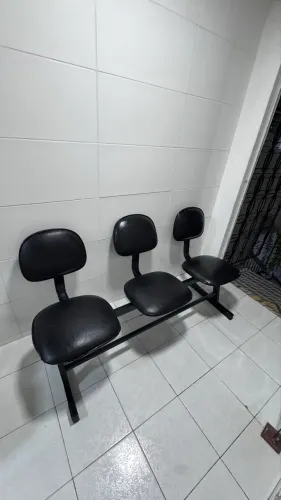 Cadeira 3 lugares para salão