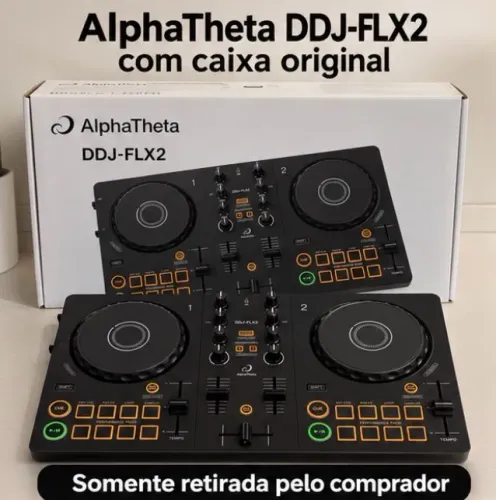 Controladora DJ AlphaTheta DDJ-FLX2 com Caixa Original