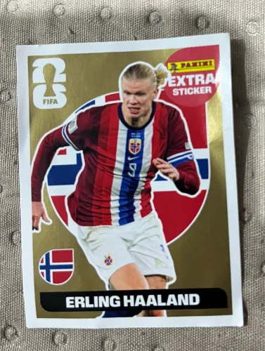 Figurinha Halland Gold ouro copa álbum Noruega