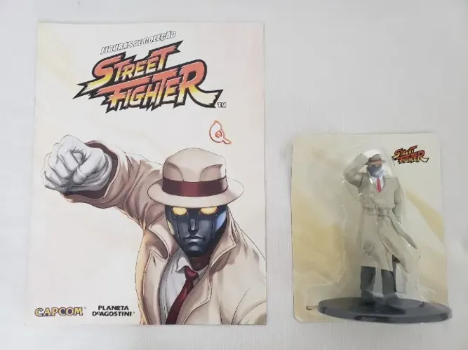 Personagem "Q" coleção Street Fighter Deagostini - Lacrado + Fascículo