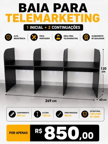 Baia para telemarketing 1 inicia e 2 continuação novo