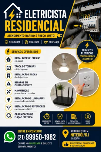 Eletricista Residencial | Instalações e Reparos Elétricos
