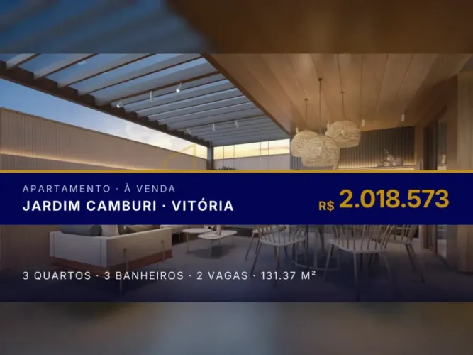 Seu novo lar: apartamento Garden com 3 suítes em Jardim Camburi