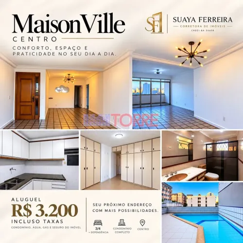 Apartamento para Locação, Centro- Itabuna, BA