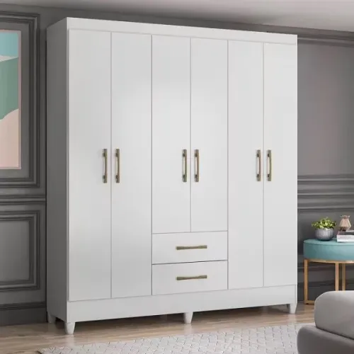PROMOÇÃO GUARDA ROUPA 6 PORTAS COM FRETE GRÁTIS
