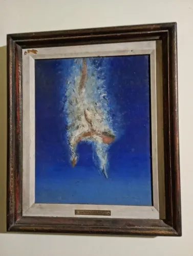 Pintura sobre tela com certificadai de autenticação