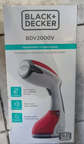 Vaporizador de Roupas portátil Black+Decker 1200w vermelho 110v