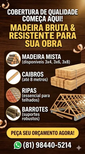 Madeira Linha 3x4 3x6 3x8 caibro barrote e muito mais! 