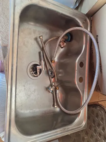 ? BARATO PRA VENDER HOJE - Cuba Tramontina Inox 68x48 + Torneira ?