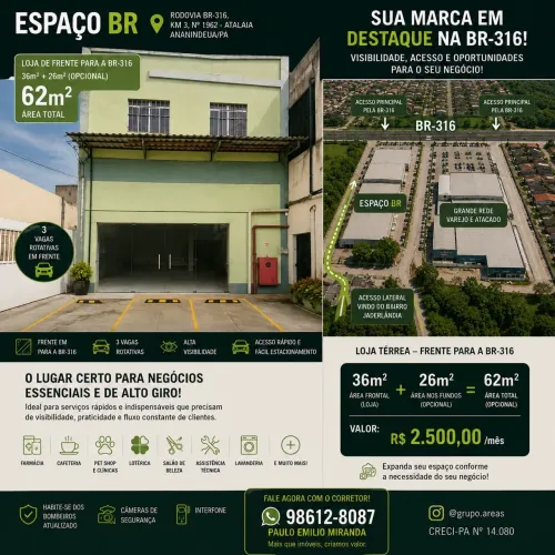 Espaço BR - Salas, Lojas e Studio para Locação "Seu próximo negócio pode começar aqui!"