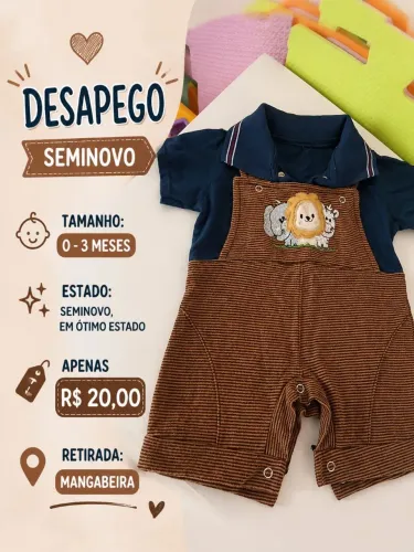 Roupa de bebê seminova