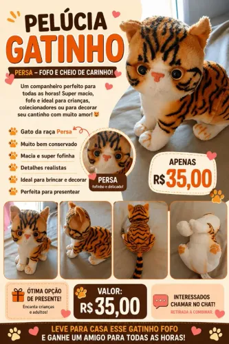 ? PELÚCIA DE GATO PERSA ?