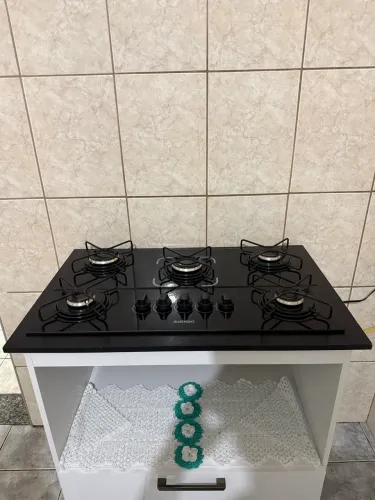 Fogão Cooktop 5 bocas com móvel