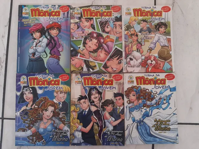 Lote 6 Gibis Turma da Mônica Jovem - Edições Especiais + História Completa