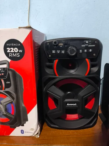Caixa de som Amvox 220w rms