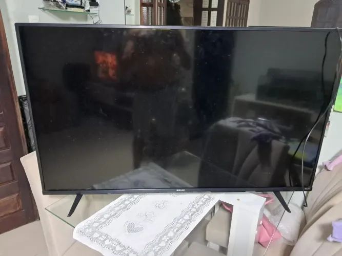 Televisão 50 polegadas sem imagem.