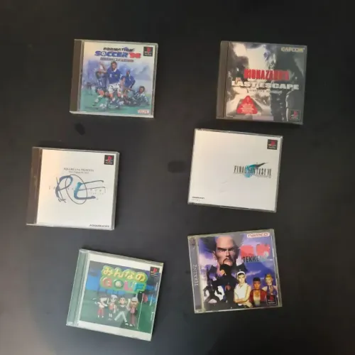 Lote PS1: Final Fantasy VII, Biohazard 3, Parasite Eve, Tekken 2, Minna no Golf, Soccer98