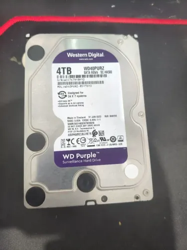 HD Western Digital Purple 4 TB pouco uso!
