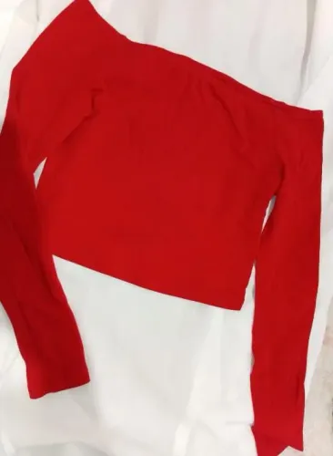 Cropped Manga Longa