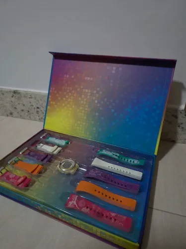 Relógio Mariner Penélope Charmosa com Kit de Pulseiras Intercambiáveis - Completo