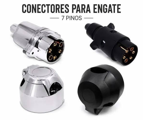 Tomada de engate e reboque alumínio