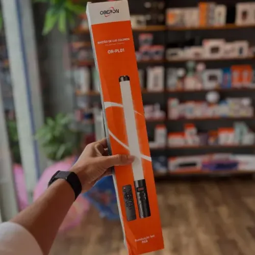 Bastão de Luz LED RGB 600 Lumens - Oberon OR-PL01 - 13 Modos - Recarregável 