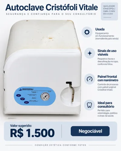 Autoclave Cristófoli Vitale - R$ 1.500