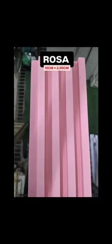 Painel Ripado Rosa 16cm x 2,80m
