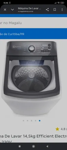 Vendo lavadora Eletrolux com poucos dias de uso.