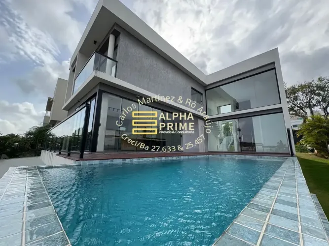 Casa a venda ou Locação em Alphaville Litoral Norte 1 com 4/4 e 3 suítes, espetacular!