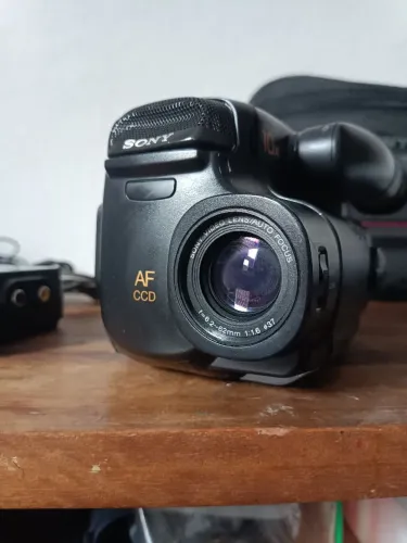 Filmadora sony Handycam funcionando