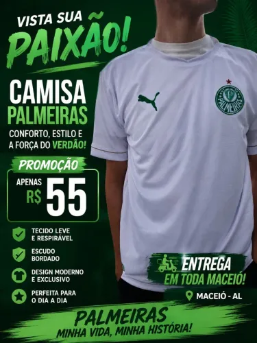 Camisa do Palmeiras Dry fit promoção