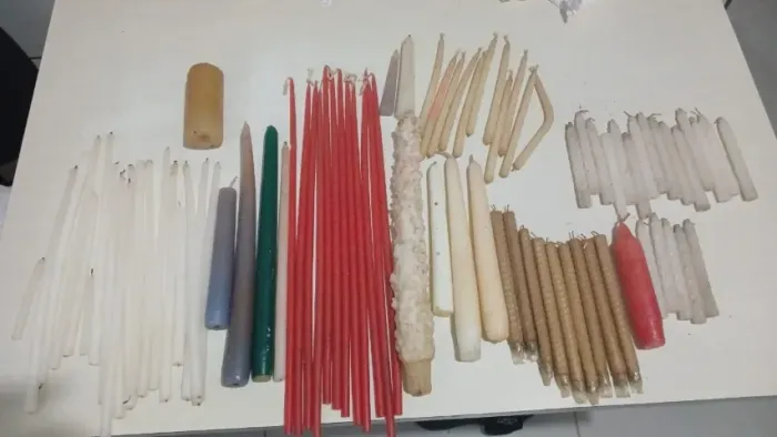 Kit 80 Velas Coloridas Diversos Tamanhos Estoque Antigo