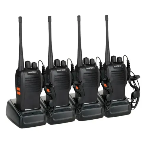 Kit 4 Rádios Comunicadores Baofeng Bf-777s Alta Performance Walkie Talkie Profissional Esp