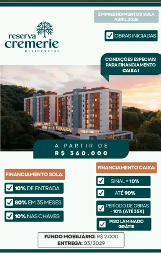EMPREENDIMENTO EM CONTRUÇÃO- Apartamentos 2 quartos(1 suíte) com varanda próximo ao Parque