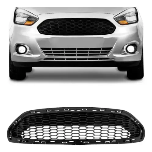 Grade Parachoque Dianteiro Ford Ka Hatch 2015 A 2017 Preto