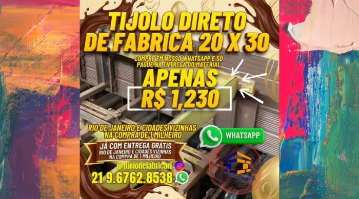 tijolo 8 furos orçamento sem compromisso 