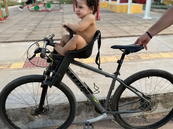 Lótus bike bicicleta com cadeira infantil embutida