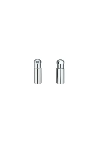 Tampa válvula bico pneu moto/carro metal cromado - Kit 2 peças EATON