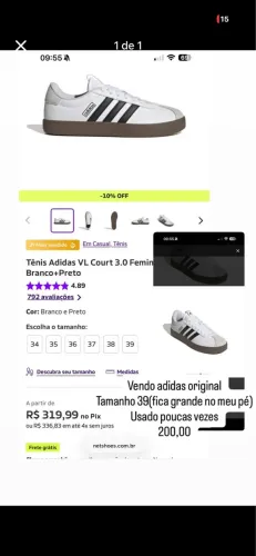 Tênis adidas original tamanho 39