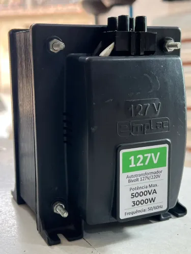 Autotransformador Emplac 5000VA / 3000W Bivolt - Perfeito Estado