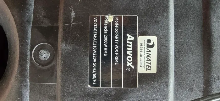 Caixa de som AMAVOX 2.000 RMS