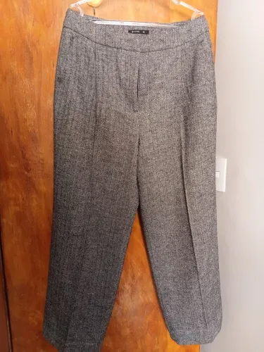 Calça feminina de lã 