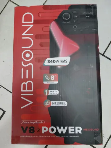 Cx de som aplificada 340w nova na cx