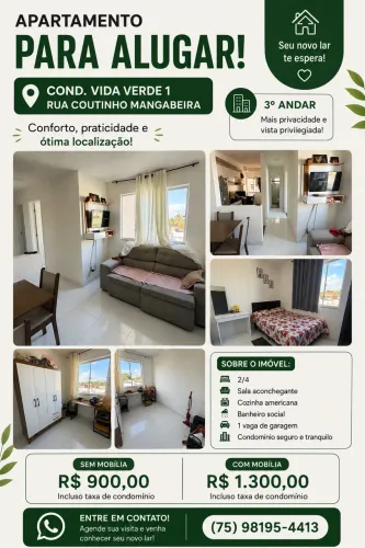 Alugo apartamento vida verde 1