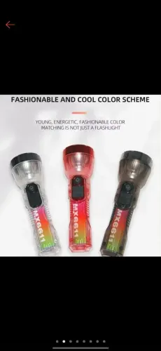 Lanterna recarregavel solar e USB potente transparent