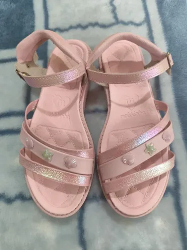 Sandália infantil menina Molequinha tamanho 34
