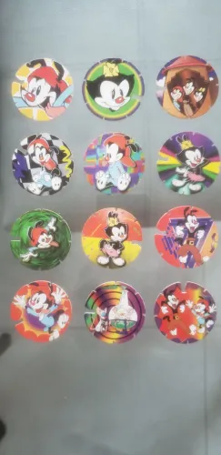 Tazo - 12 tazos do Animaniacs. Valor unitário.