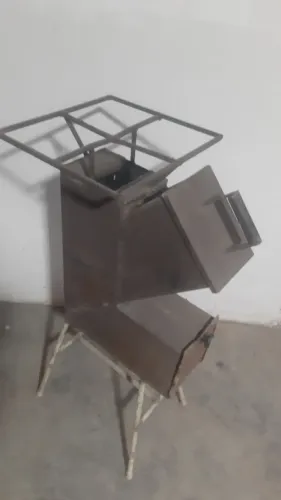 Fogão a lenha e churrasqueira de ferro