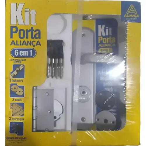 Fechadura Aliança Externa 6x1 Tetra - 5560(z6) Crom.acet. Cromado Acetinado